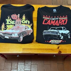 Bundle of Menās 2XL short sleeve car shirts